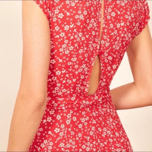 Reformation Alana Wrap Midi Dress - Picture 2 of 11